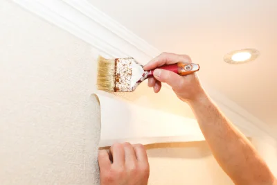 Pose de papier peint à Buxerolles — revêtements muraux et toiles de verre